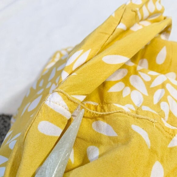 A New Day yellow floral sleeveless unlined flowy midi dress - Small - Picture 8 of 10